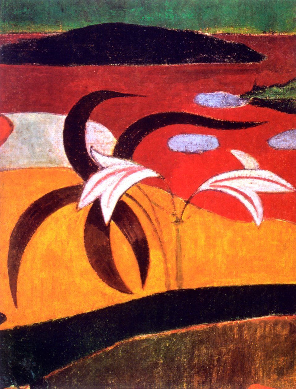 Pastorales Tahitiennes -yksityiskohta, 1892 tekijältä Paul Gauguin