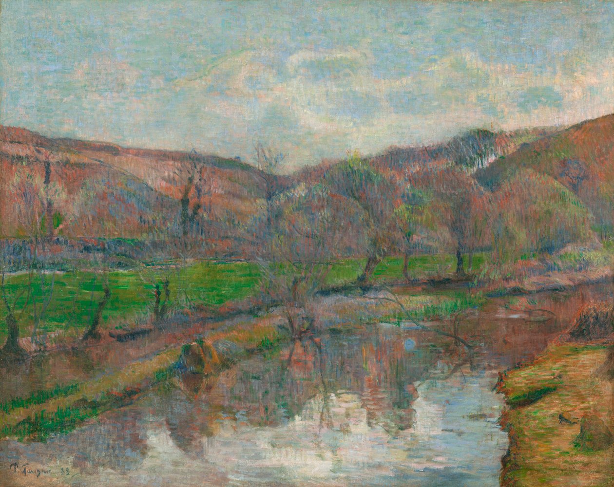 Bretagnen maisema tekijältä Paul Gauguin