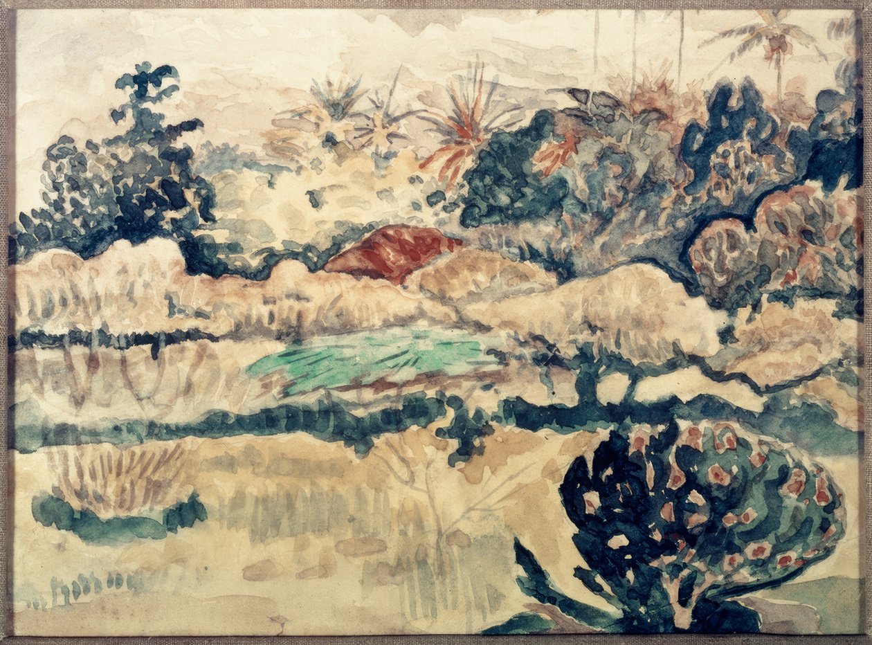 Paysage de Tahiti tekijältä Paul Gauguin