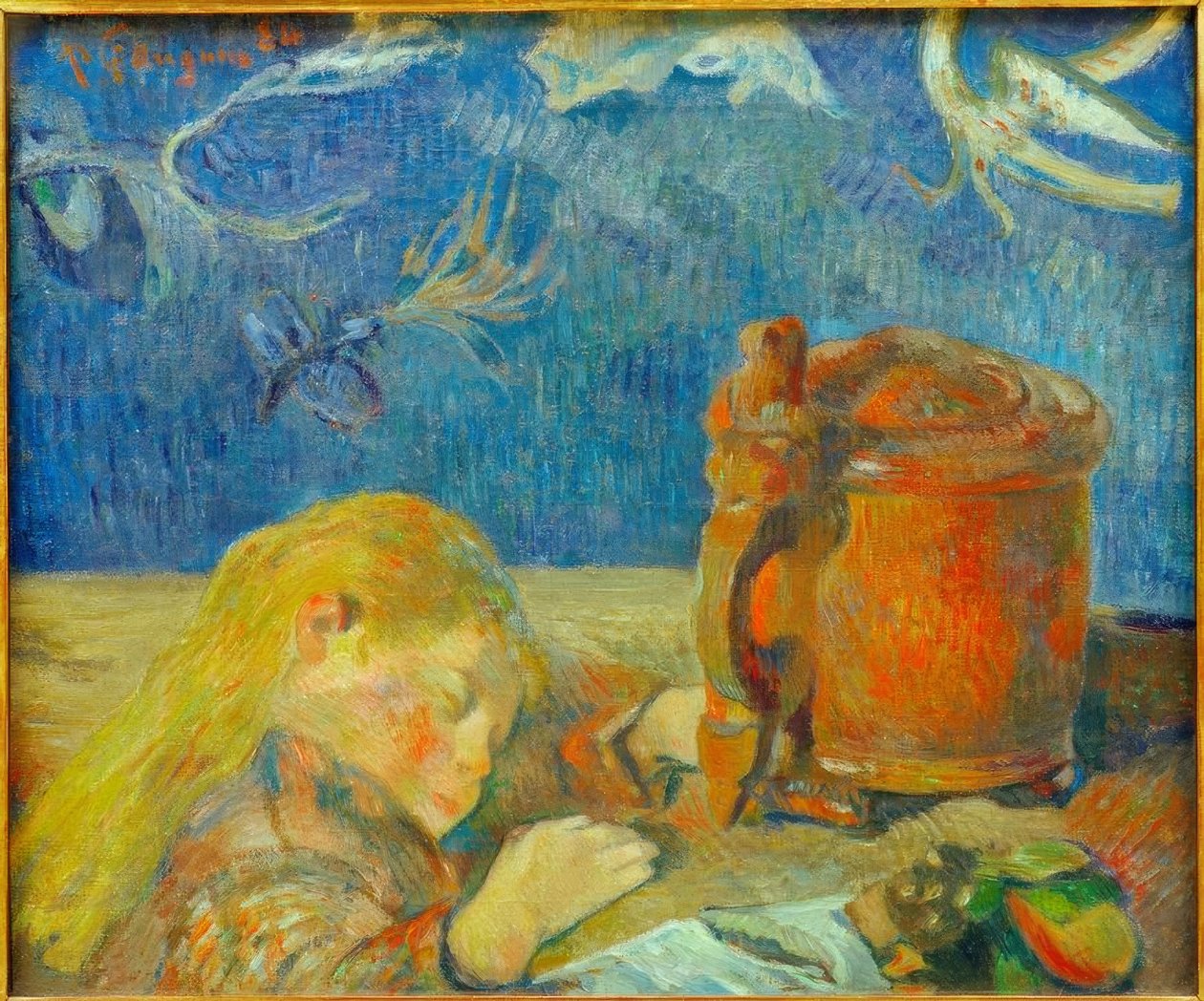 Clovis Gauguinin muotokuva (L’enfant endormi) tekijältä Paul Gauguin