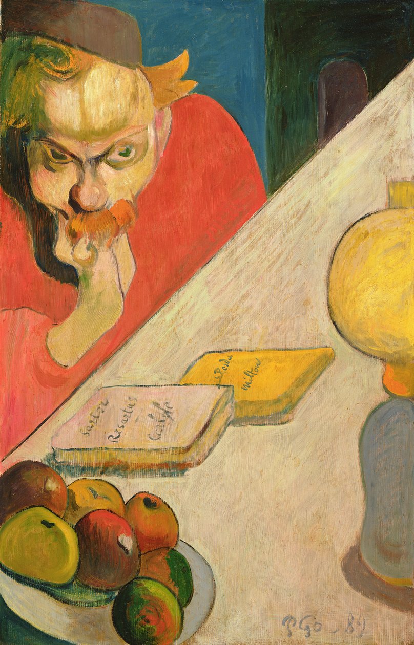 Jacob Meyer de Haanin muotokuva, 1889 (öljy puulle) tekijältä Paul Gauguin