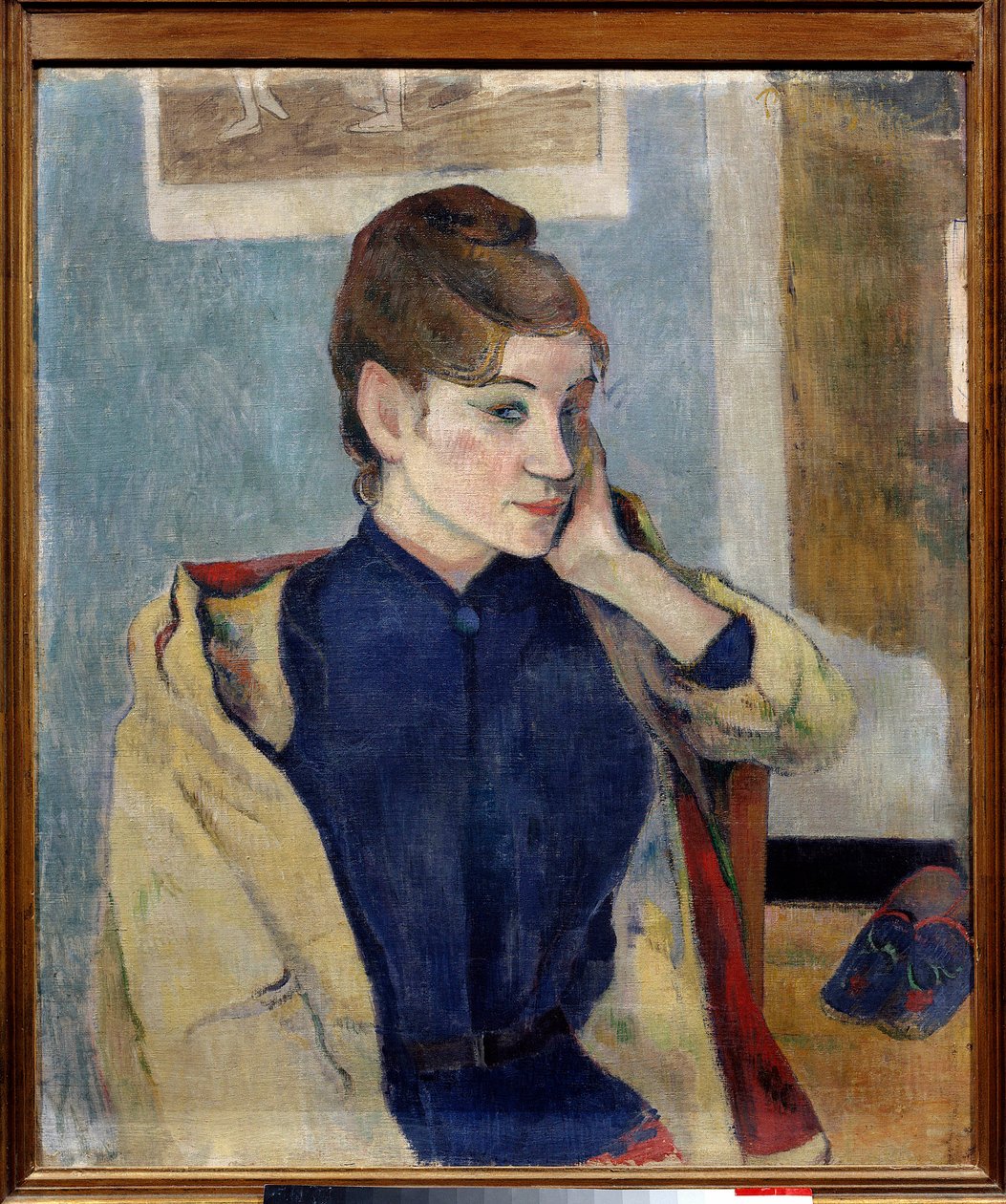 Madeleine Bernardin muotokuva Paul Gauguinin (1848-1903) maalaus 1888 su. 0,72 x 0,58 m. Grenoble. Kuvataidemuseo tekijältä Paul Gauguin
