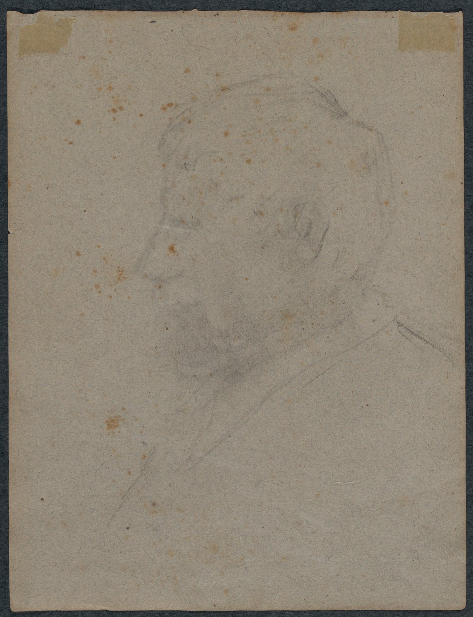 Profiili Miehen rintakuva, 1870-luku. tekijältä Paul Gauguin