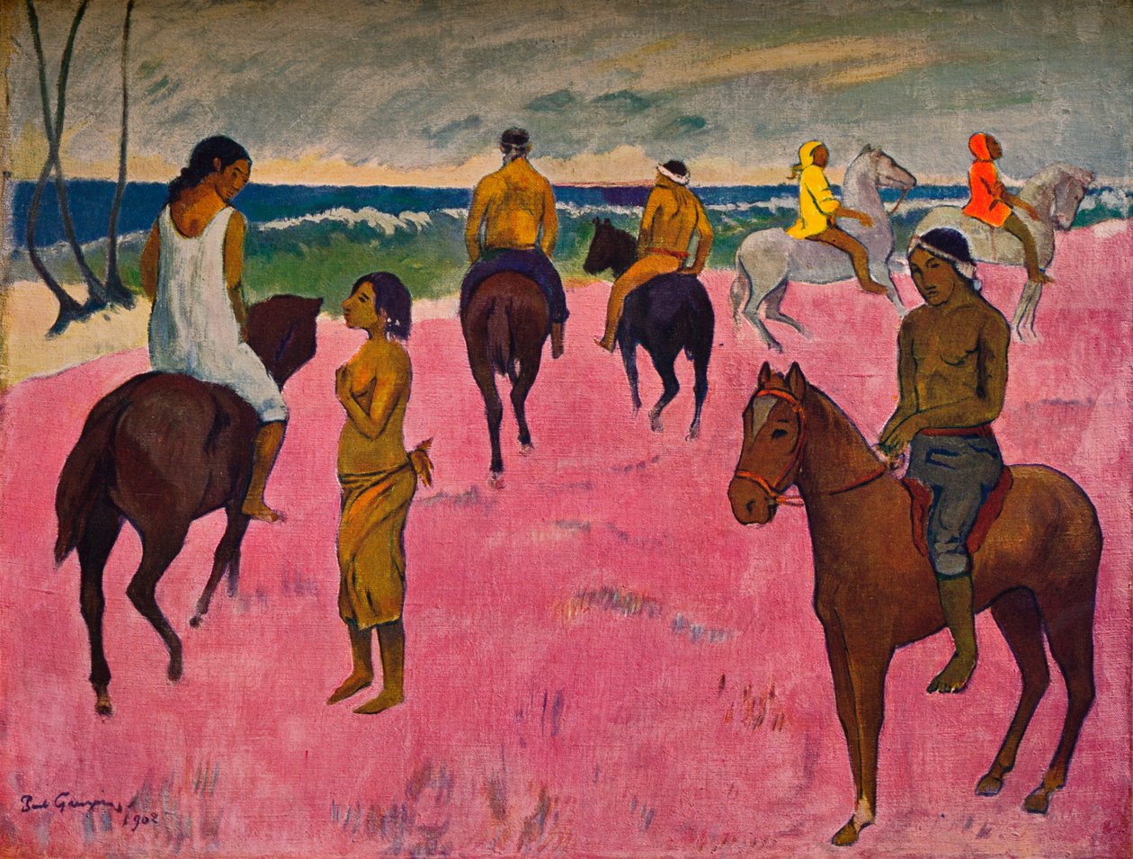 Riders on the Beach, 1902 tekijältä Paul Gauguin