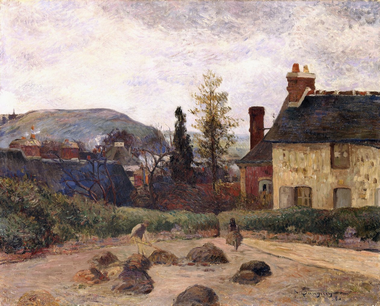Paluu sadonkorjuulta, 1884 tekijältä Paul Gauguin