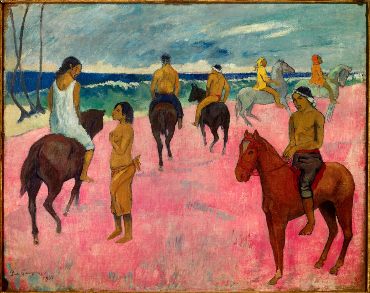 Riders on the Beach, 1902 tekijältä Paul Gauguin