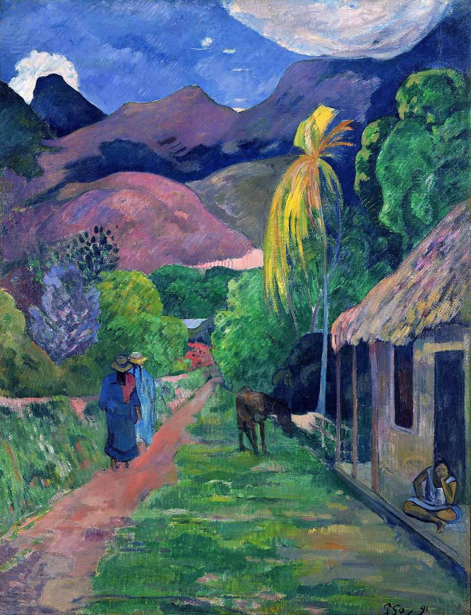 Tahiti Street tekijältä Paul Gauguin