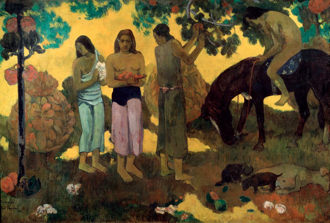 Rupe Rupe Fruit Gathering, 1899. tekijältä Paul Gauguin