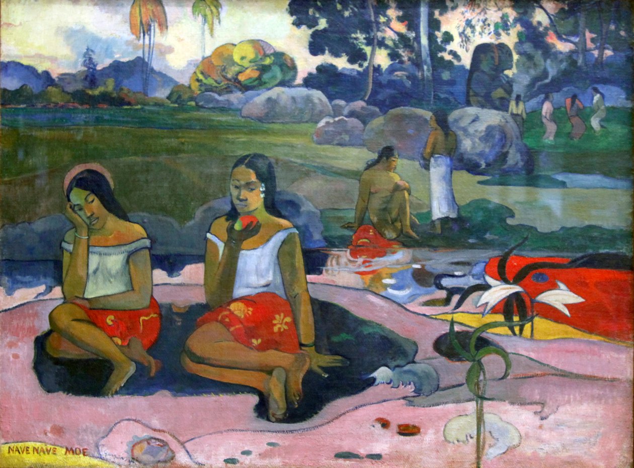 "Pyhä kevät: Sweet Dreams Nave Nave Moe", 1894 tekijältä Paul Gauguin