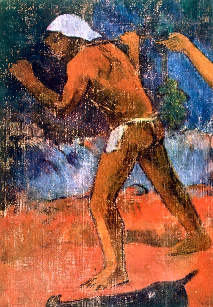 Kohtaus Tahitilaisen elämän yksityiskohdasta, 1896 tekijältä Paul Gauguin