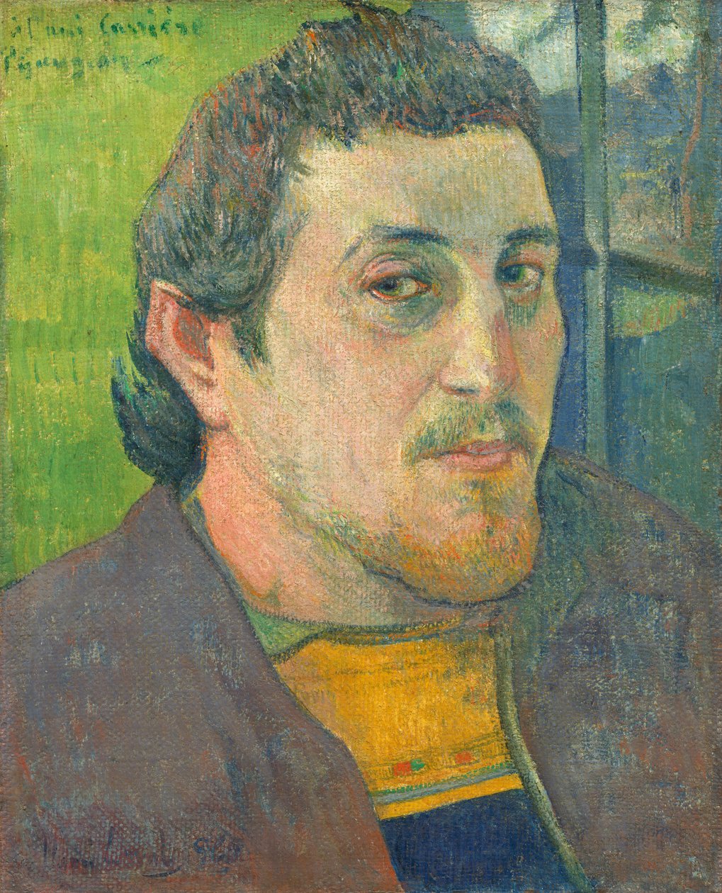 Carrièrelle omistettu omakuva, 1888 tai 1889. tekijältä Paul Gauguin