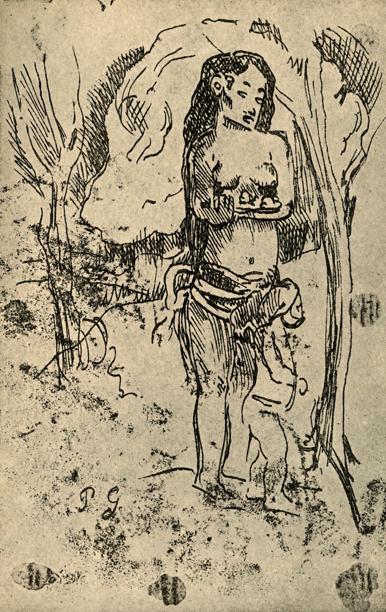 Luonnos, 1936 tekijältä Paul Gauguin