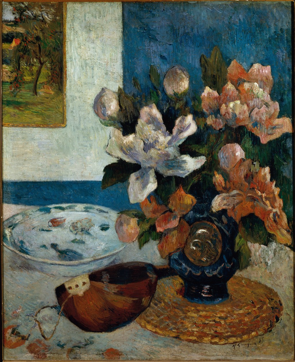 Asetelma mandoliinilla (öljy kankaalle tekijältä Paul Gauguin