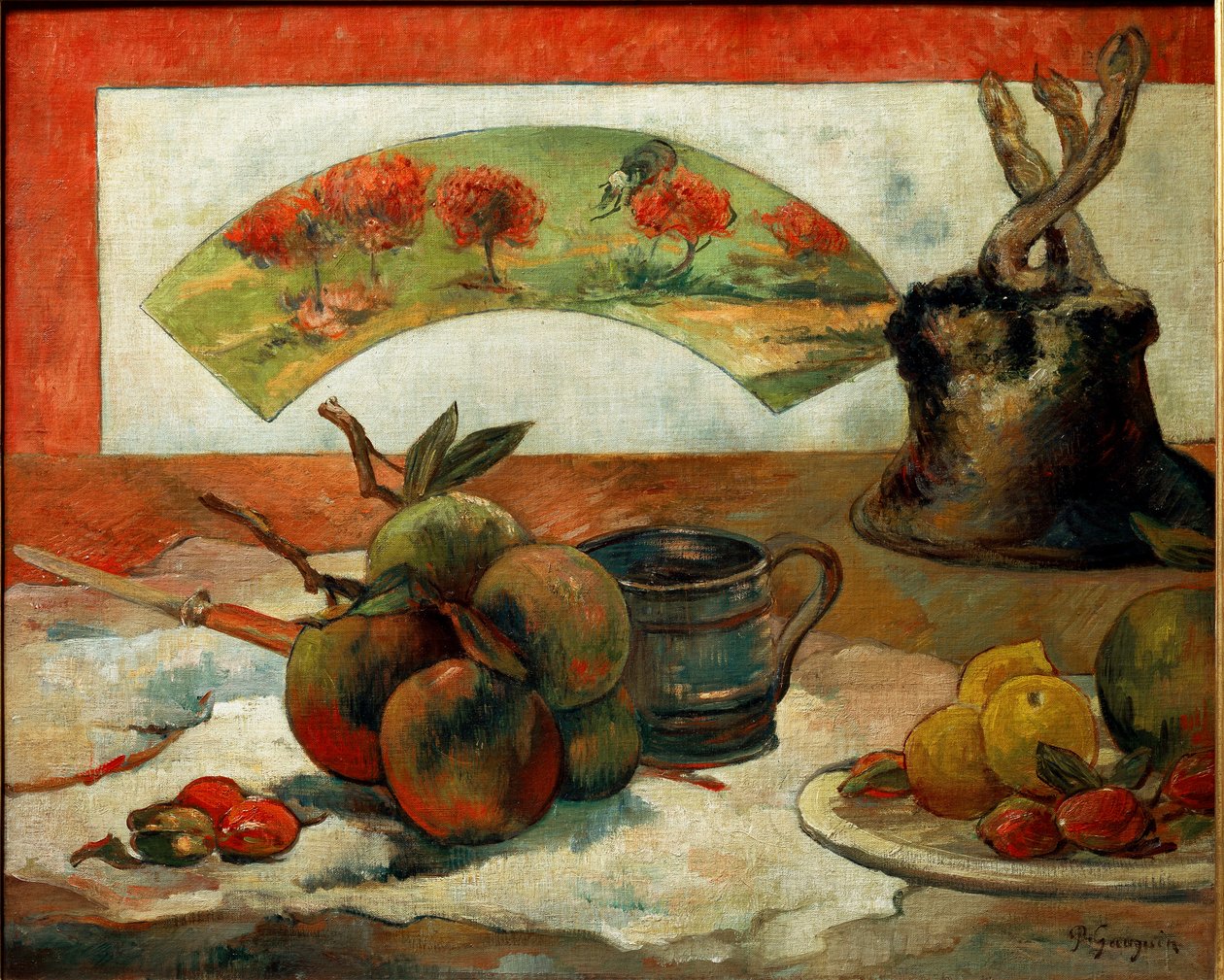 Asetelma tuulettimessa tekijältä Paul Gauguin