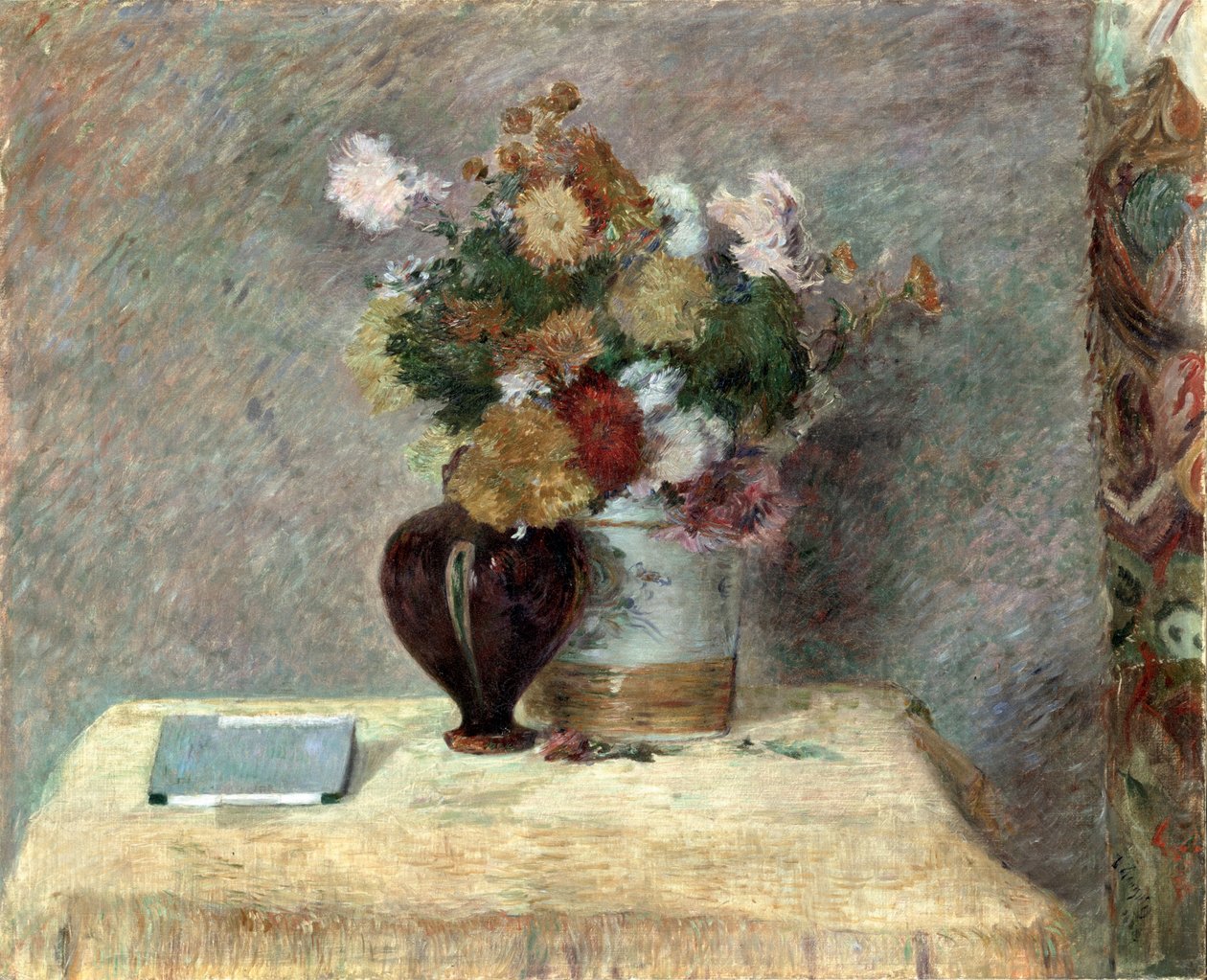 Asetelma kukkien kanssa. tekijältä Paul Gauguin