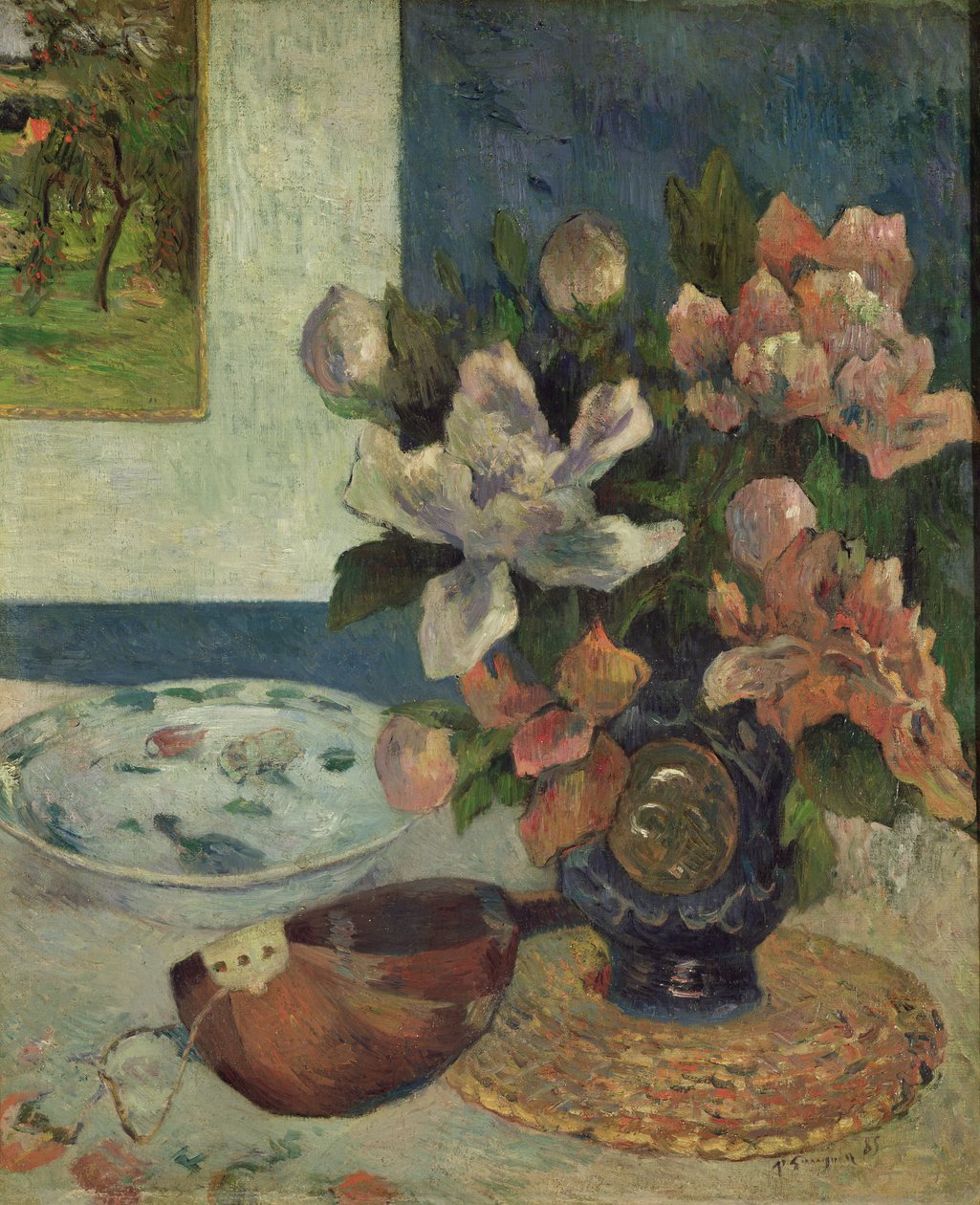 Asetelma mandoliinin kanssa tekijältä Paul Gauguin