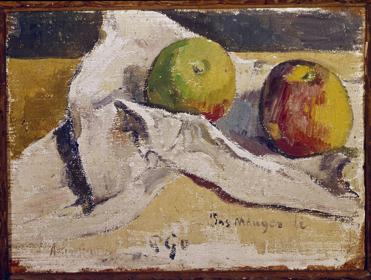 Asetelma omenoiden kanssa (öljy kankaalle tekijältä Paul Gauguin