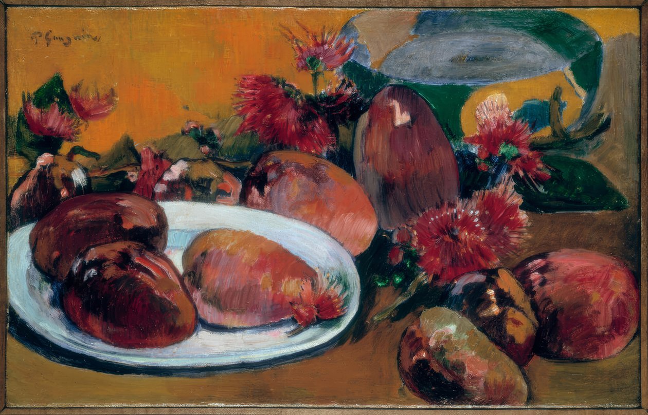 Asetelma mangojen kanssa tekijältä Paul Gauguin