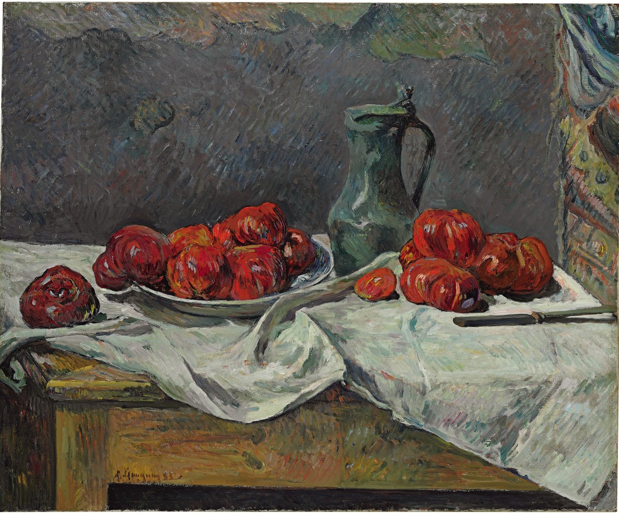 Asetelma tomaateilla, 1883 tekijältä Paul Gauguin