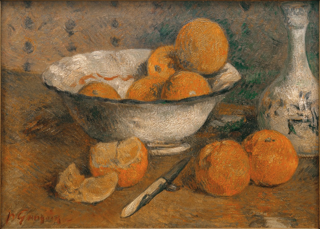 Asetelma appelsiinien kanssa tekijältä Paul Gauguin