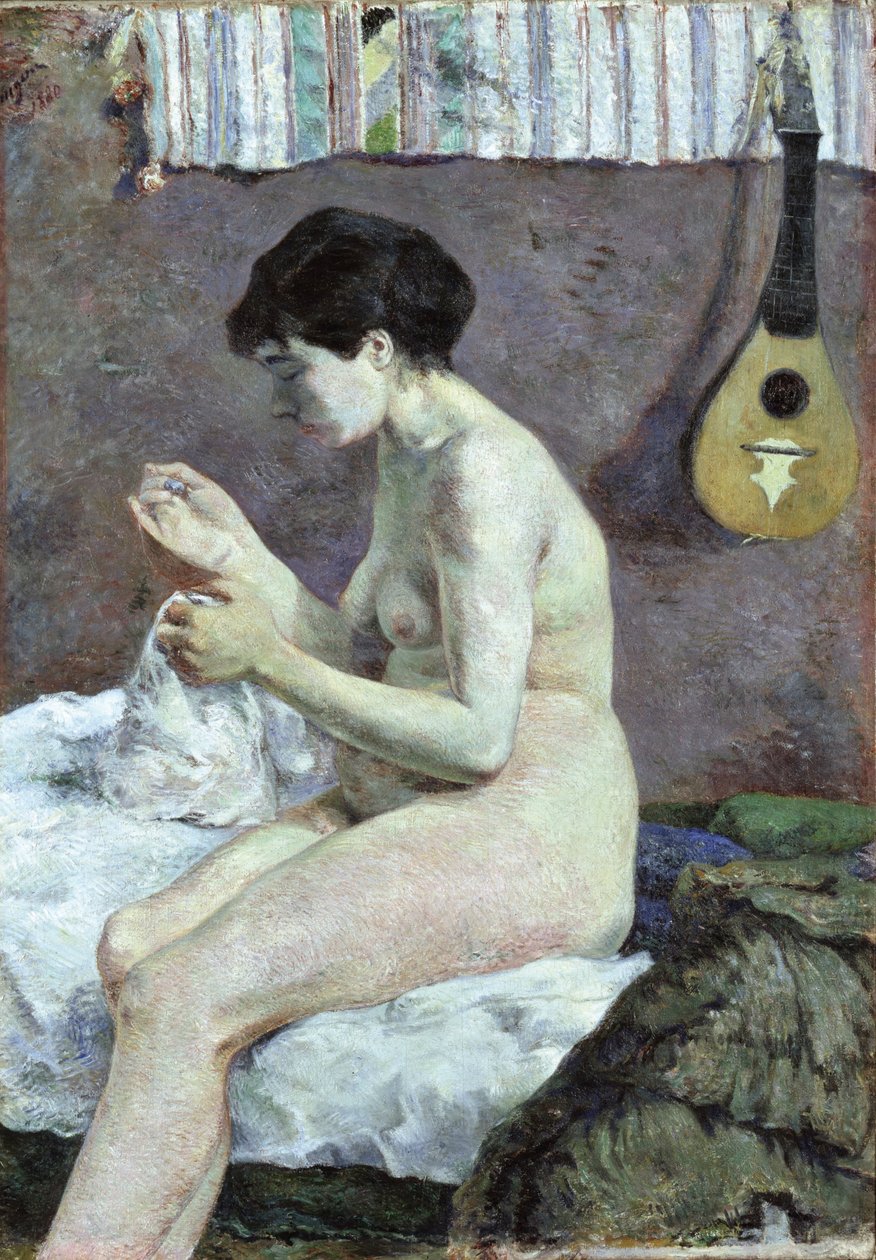 Tutkimus alaston Suzannen ompelemisesta. tekijältä Paul Gauguin