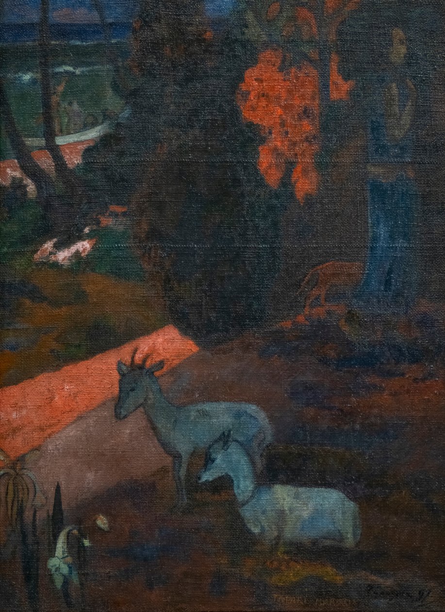 TARARI MARURU (maisema kahdella vuohen kanssa) tekijältä Paul Gauguin