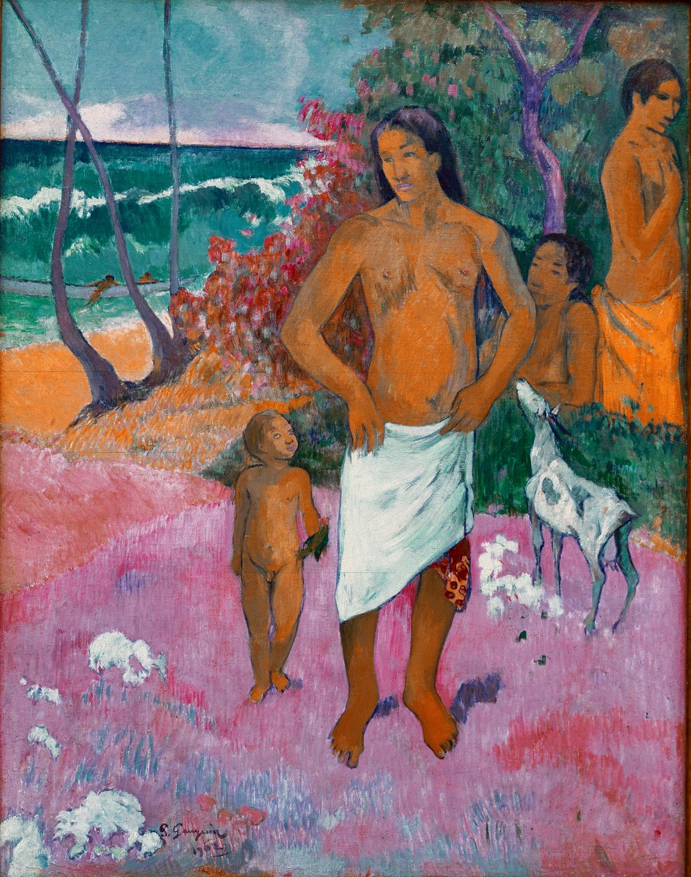 Paul Gauguinin tahitilainen perhemaalaus (1848-1903) 1902 Dim. 73x92 cm New York, yksityinen kokoelma tekijältä Paul Gauguin