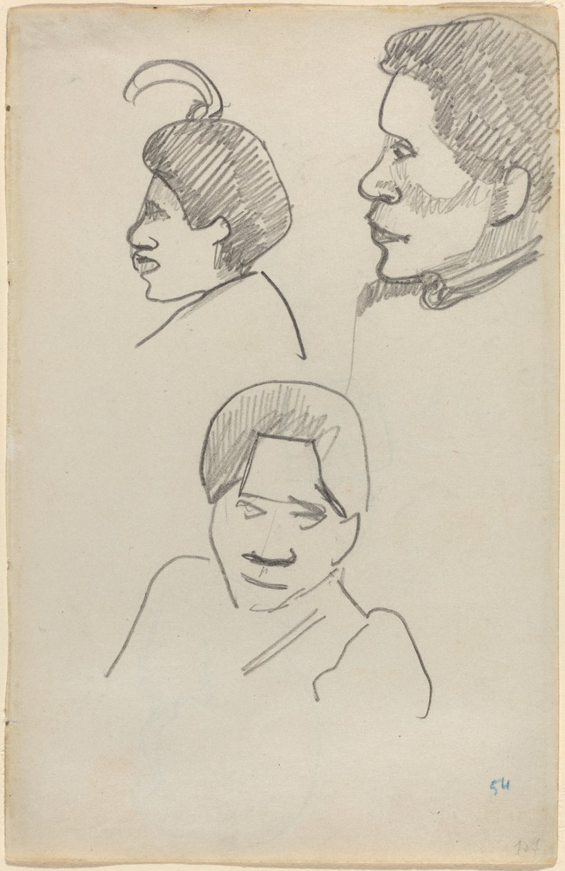 Tahitian päät tekijältä Paul Gauguin