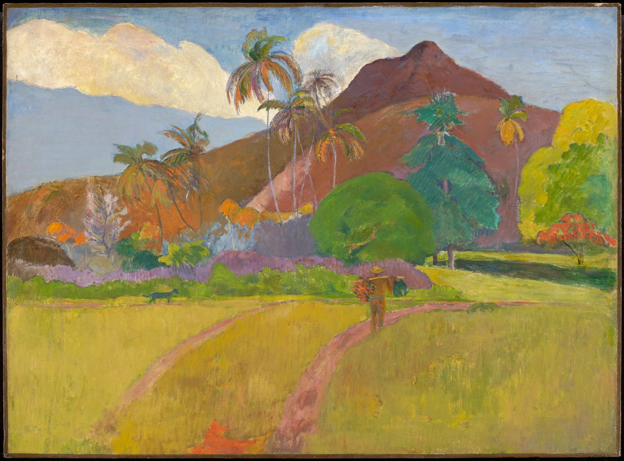 Tahitilainen maisema tekijältä Paul Gauguin