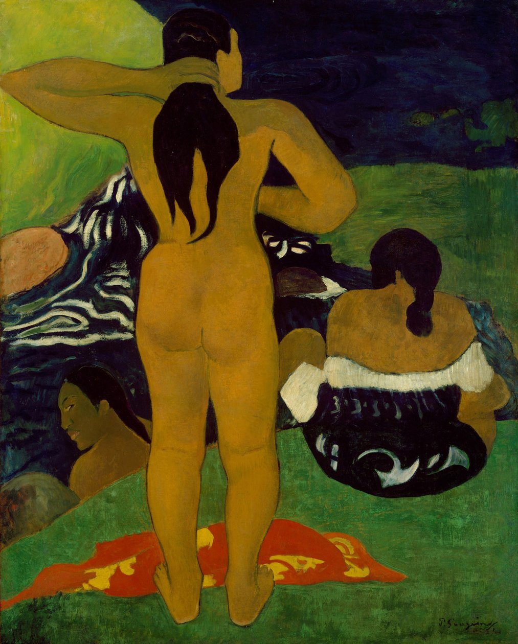 Tahitin naisten uiminen tekijältä Paul Gauguin