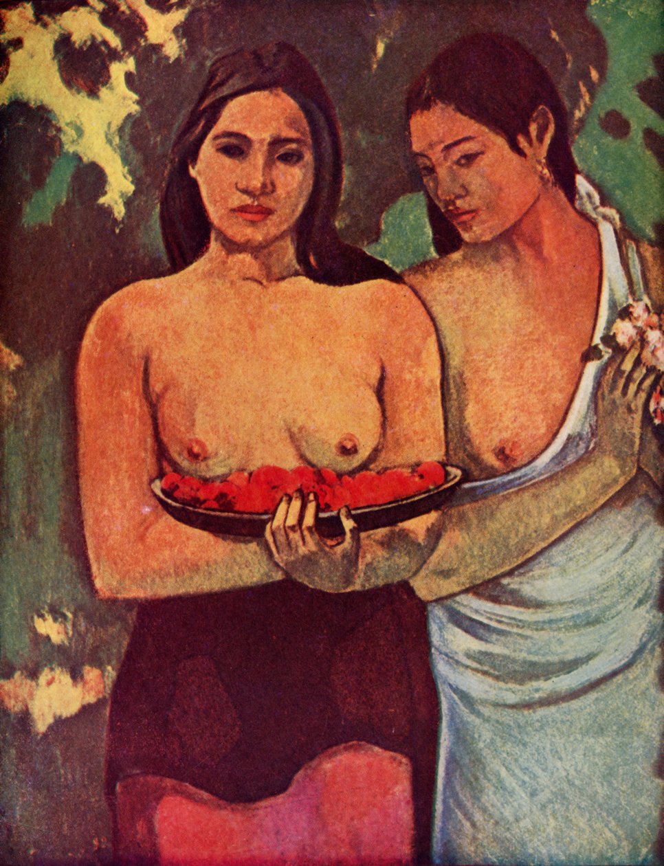 Tahitilaiset mangon kanssa, 1936 tekijältä Paul Gauguin