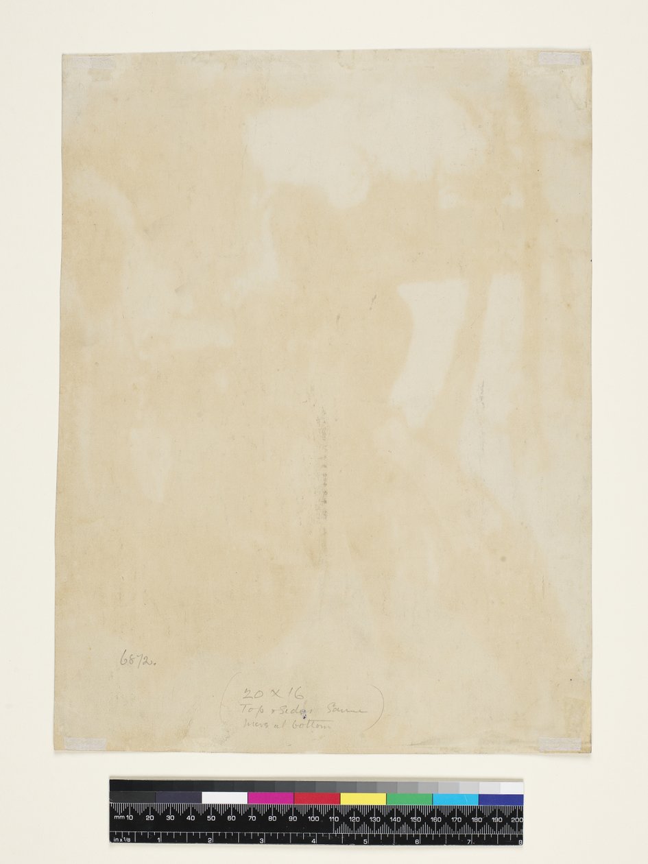 Te Faruru (verso) 1894 (monotypia, akvarelli ja guassi japanilaiselle paperille) tekijältä Paul Gauguin