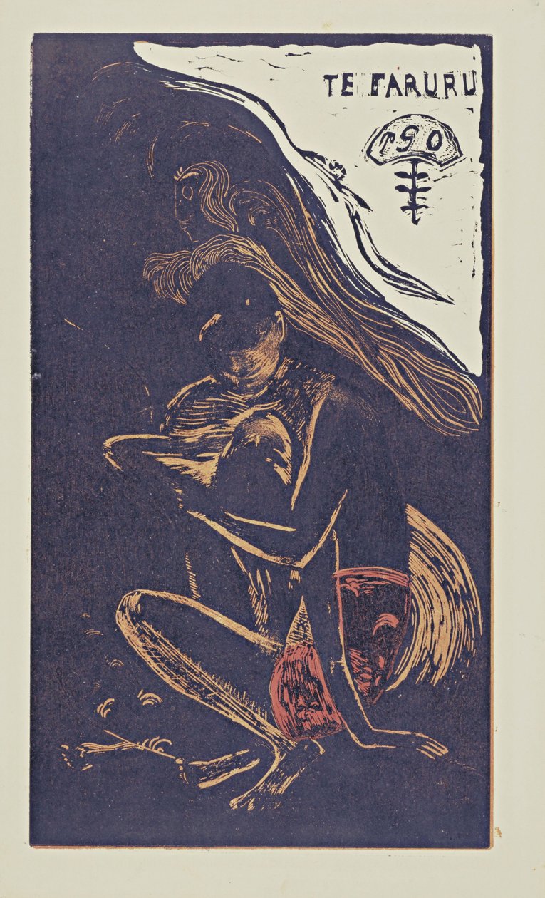 Te Faruru Here We Make Love sarjasta Noa Noa, 1893-1894 tekijältä Paul Gauguin