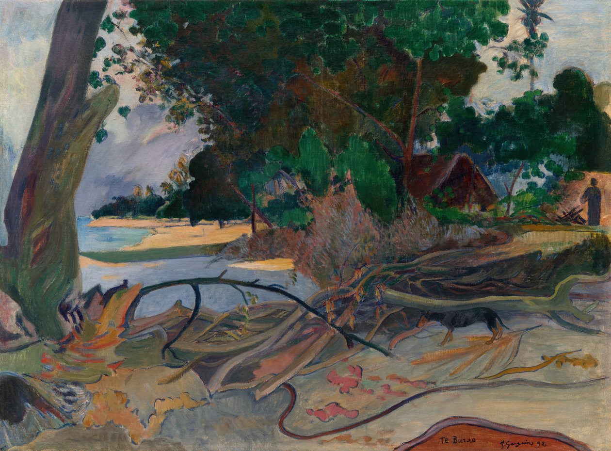 Te burao Hibiscus-puu, 1892. tekijältä Paul Gauguin