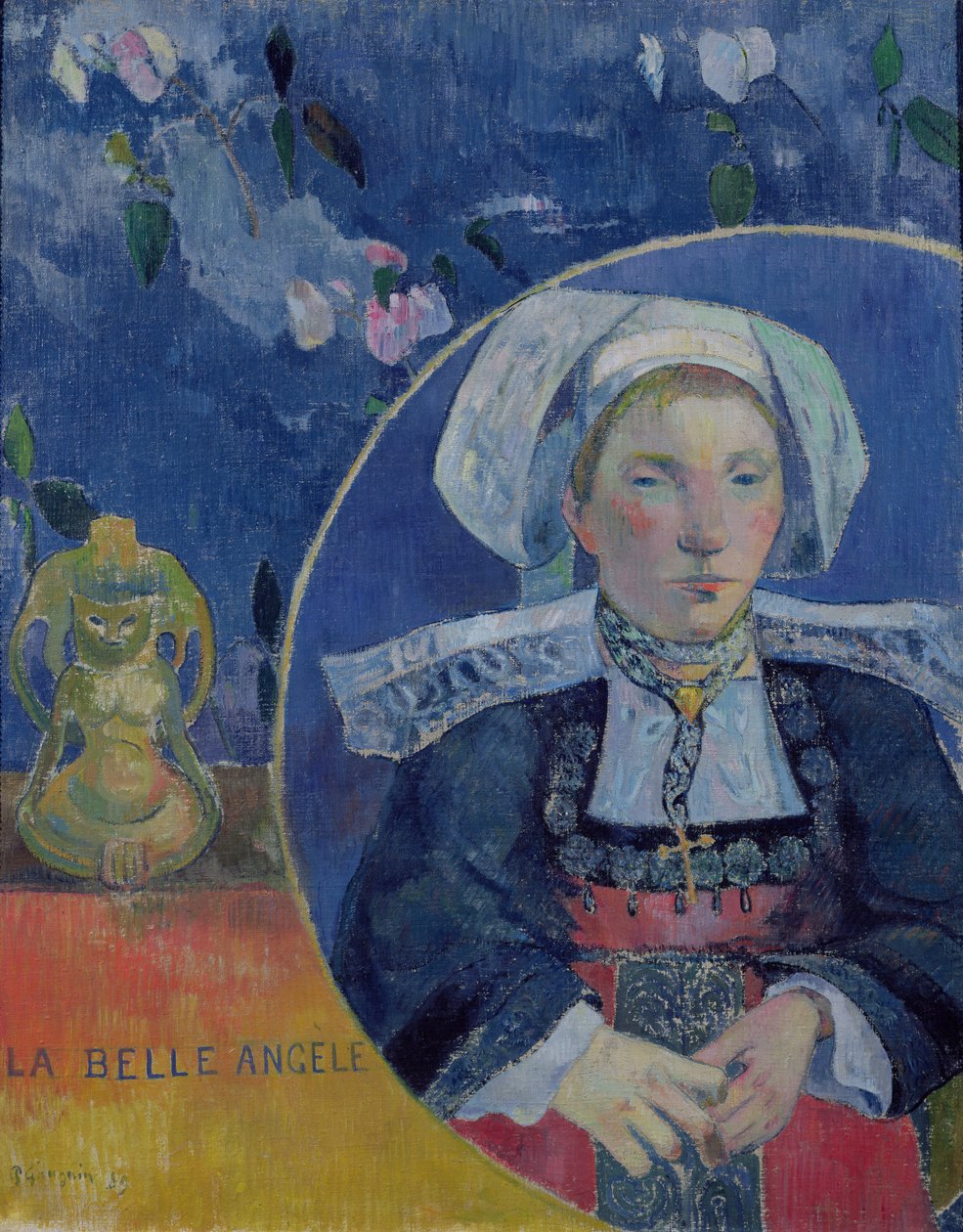 Kaunis enkeli (Madame Angele Satre, majatalonhoitaja Pont-Avenissa) tekijältä Paul Gauguin