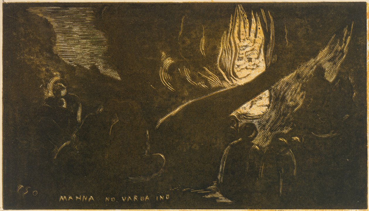 The Devil Speaks Mahna No Varua Ino, tuoksu Noa Noa, 1893-94., 1893-94. tekijältä Paul Gauguin
