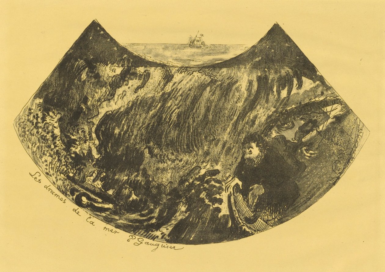 Os Dramas do Mar (A Descent into the Maelstrom) finlandês tekijältä Paul Gauguin