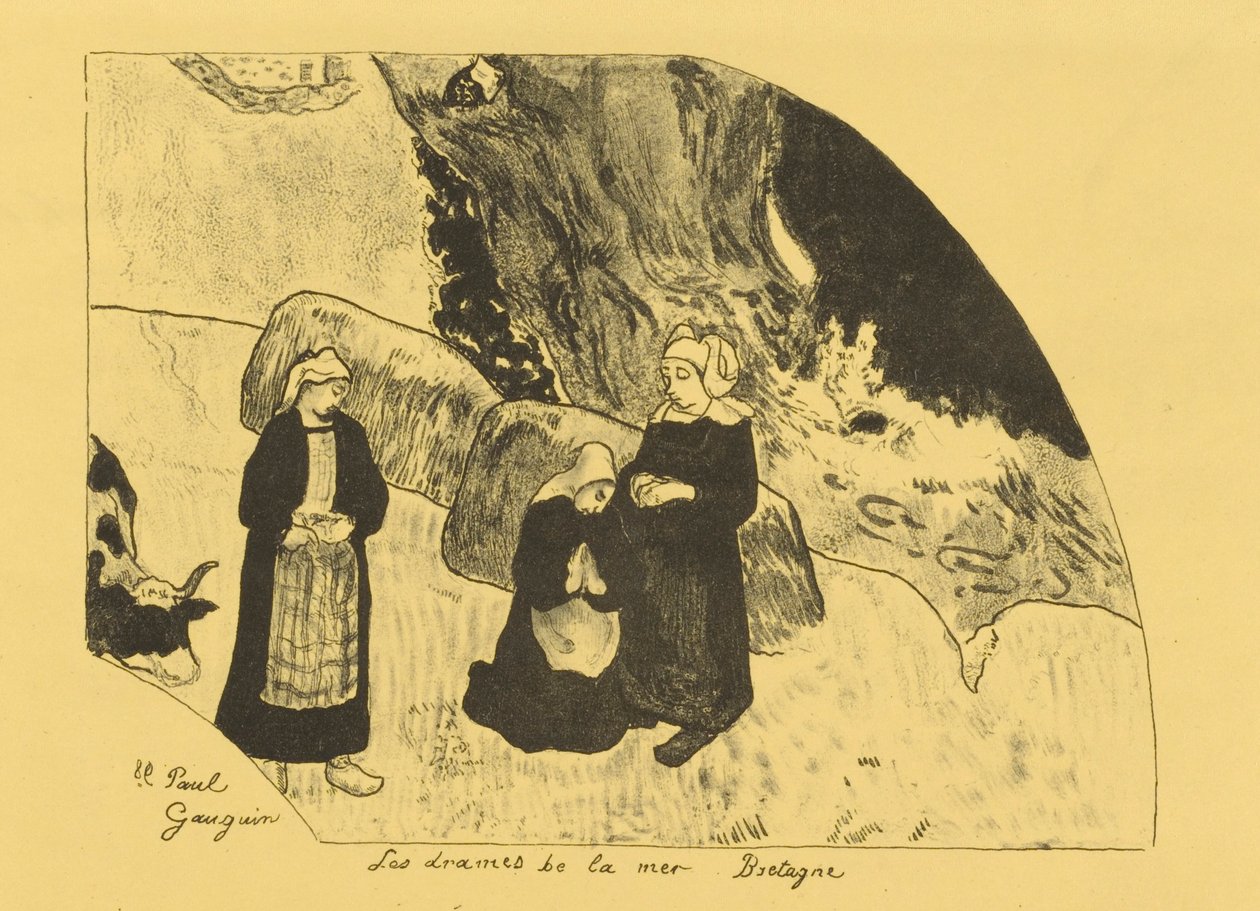 Meren draamat - Bretagne tekijältä Paul Gauguin
