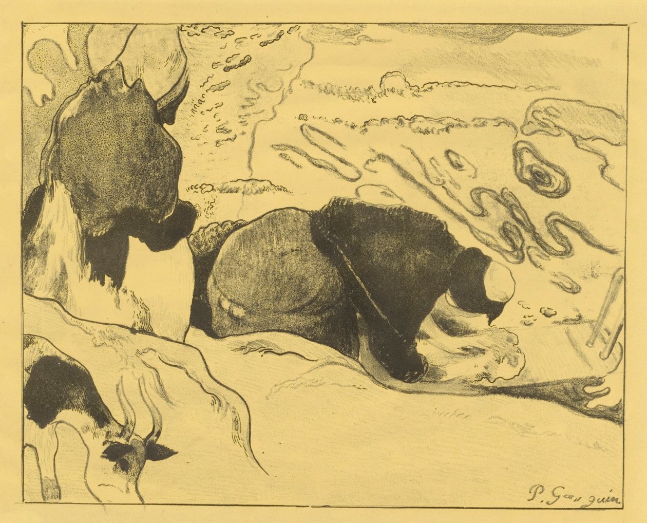 Pesumiehet tekijältä Paul Gauguin