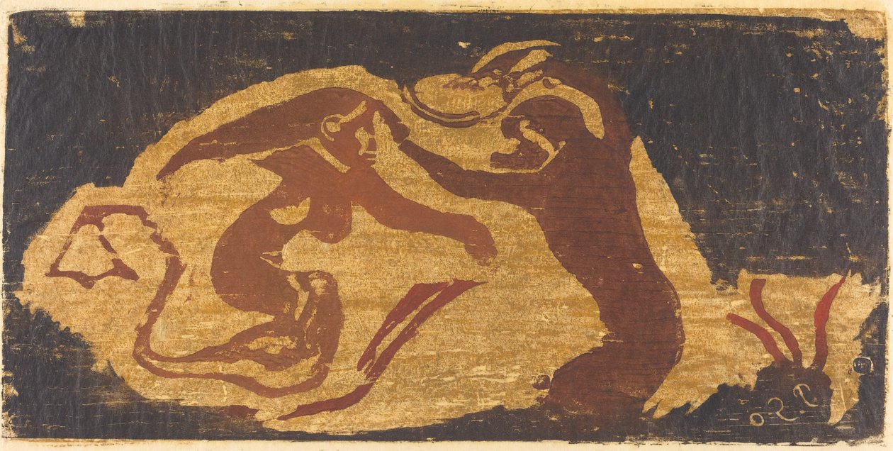 Merenneito ja apina tekijältä Paul Gauguin