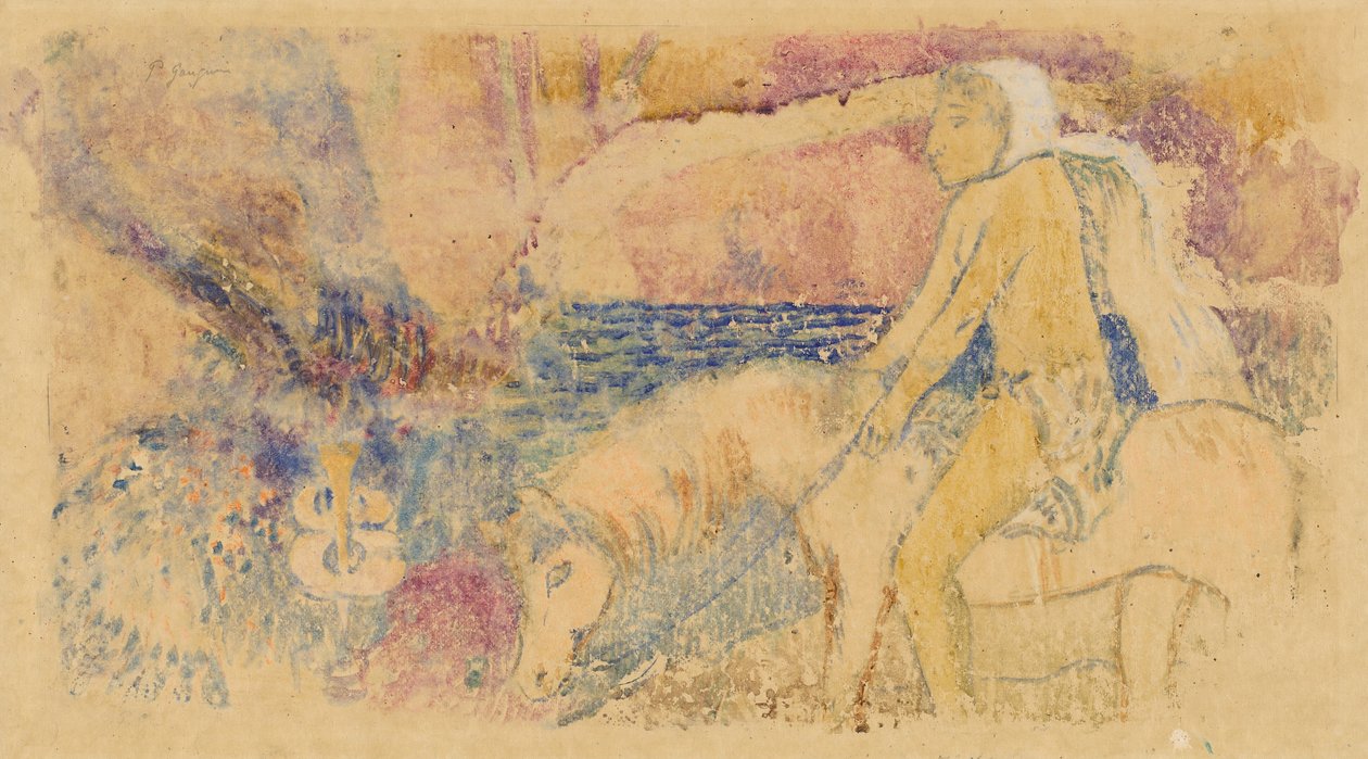 Poni, c. 1902. tekijältä Paul Gauguin