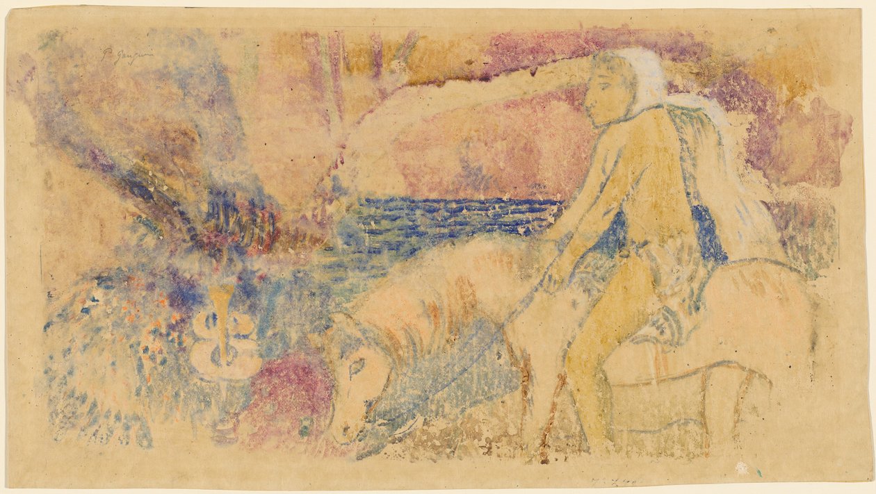 Ratsastaja tekijältä Paul Gauguin
