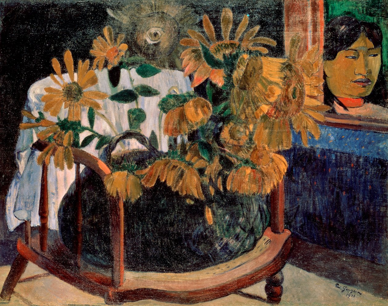 Auringonkukat, 1901. tekijältä Paul Gauguin