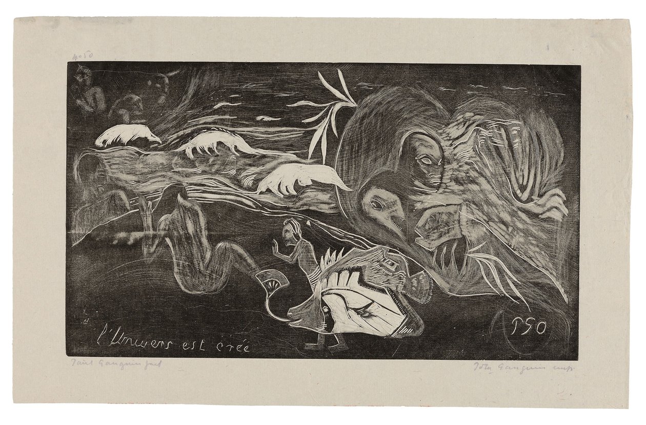 The Universe Is Being Created), Noa Noa Suite -levyltä. tekijältä Paul Gauguin