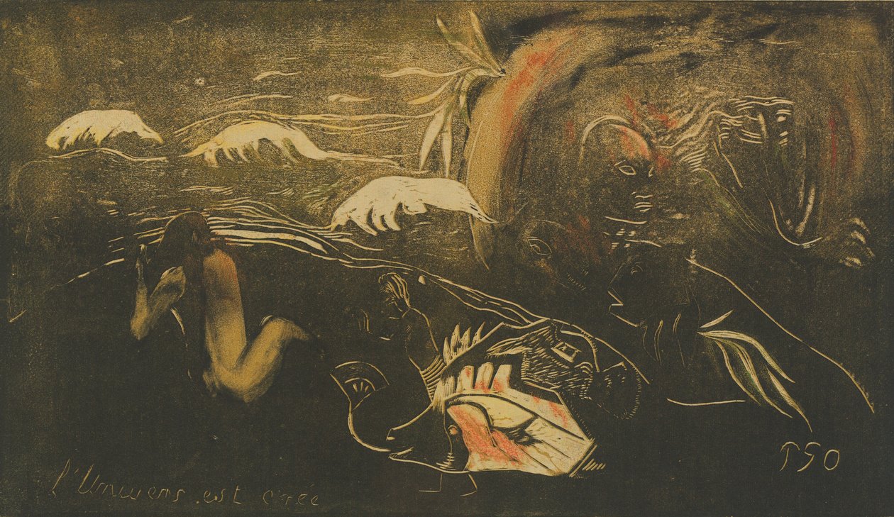 Universumi on luotu Universumi on luotu, c. 1894. tekijältä Paul Gauguin