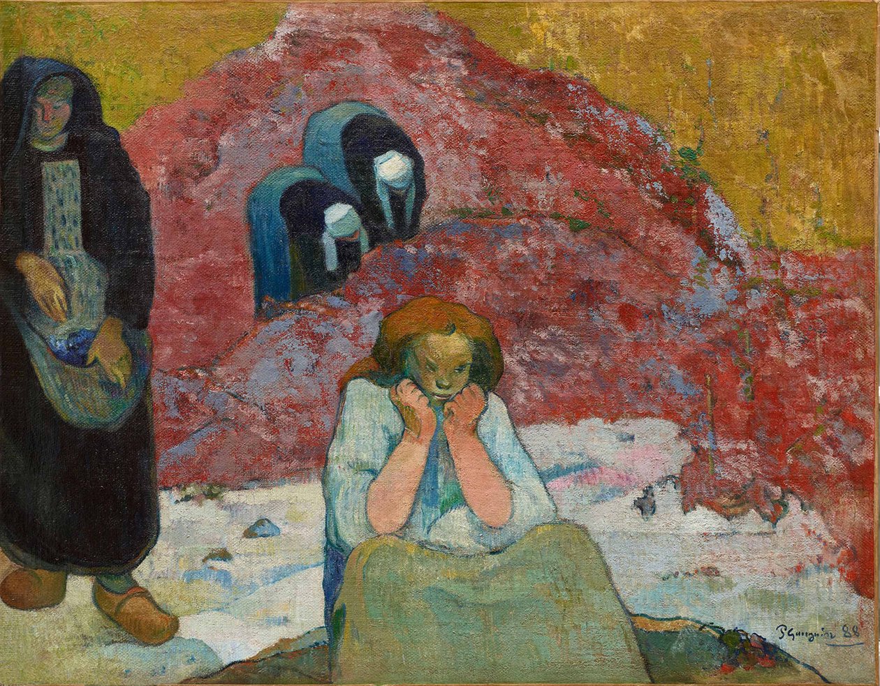 Viinin sato, Ihmisen kurjuus, 1888. tekijältä Paul Gauguin