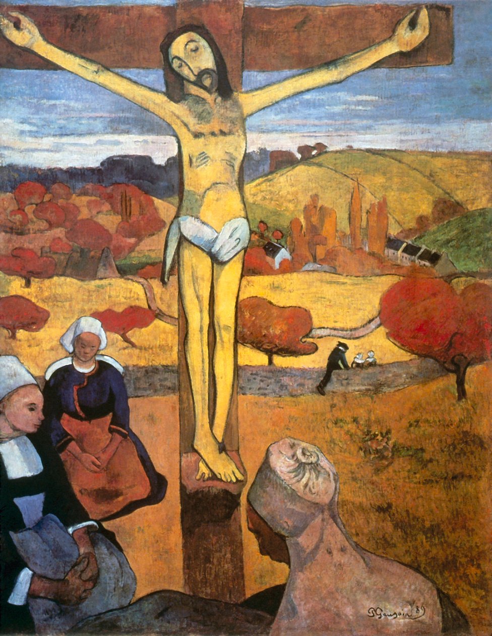 Keltainen Kristus tekijältä Paul Gauguin