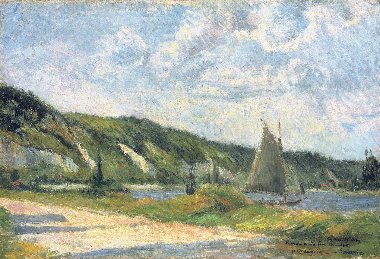 La Bouillen kalliot, 1884 tekijältä Paul Gauguin