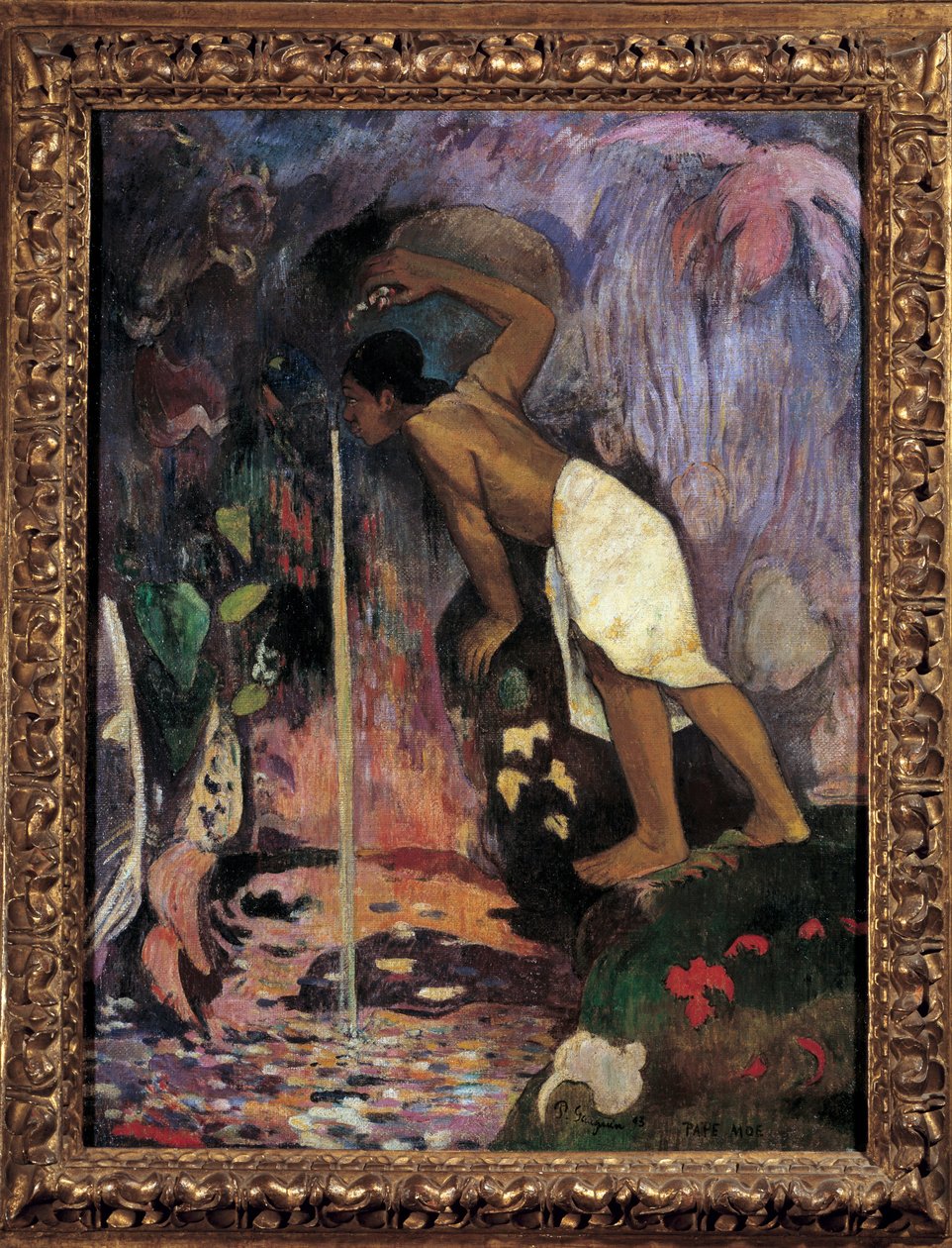 Salaperäinen vesi (Papa Moe) Paul Gauguinin (1848-1903) maalaus 1893 Yksityinen kokoelma. tekijältä Paul Gauguin