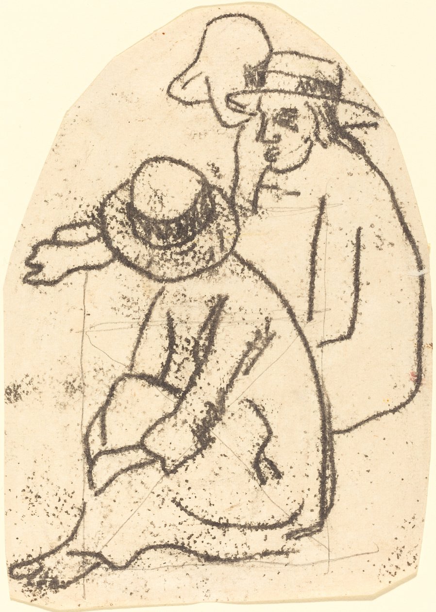 Kolme tahitilaista (Studio "The Sister of Charity") tekijältä Paul Gauguin